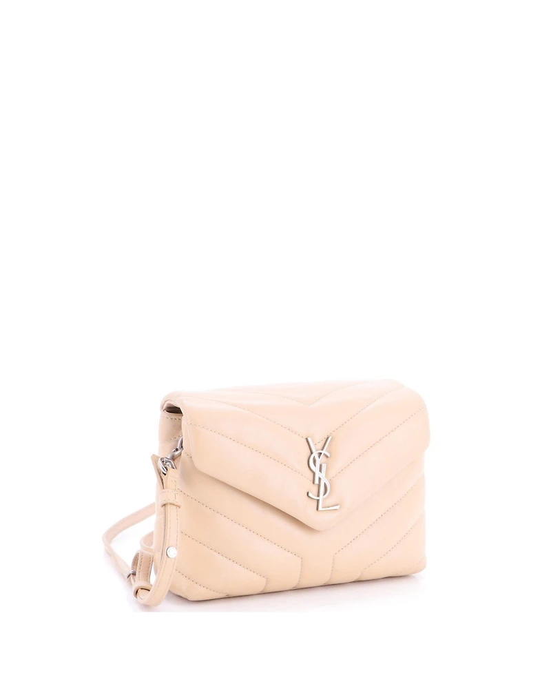 Pre-Owned Saint Laurent Toy Loulou Shoulder Bag Matelasse Chevron Leather