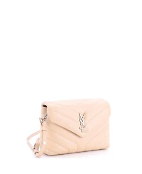 Pre-Owned Saint Laurent Toy Loulou Shoulder Bag Matelasse Chevron Leather