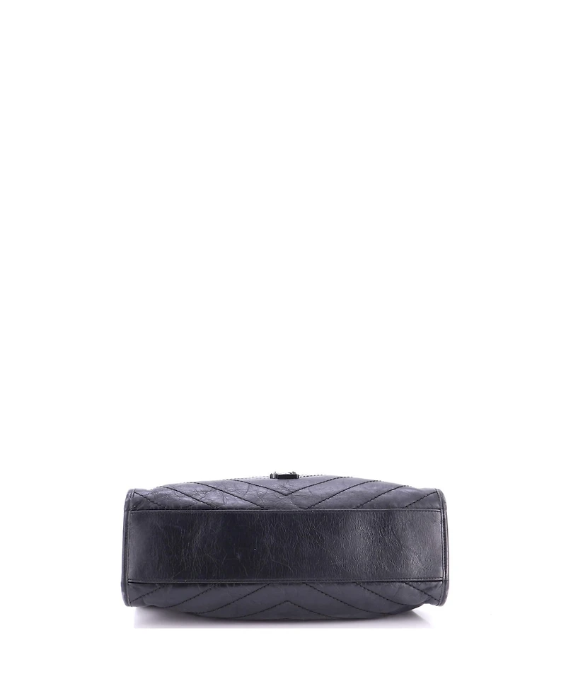 Pre-Owned Saint Laurent Medium Niki Shopping Tote Matelasse Chevron Leather