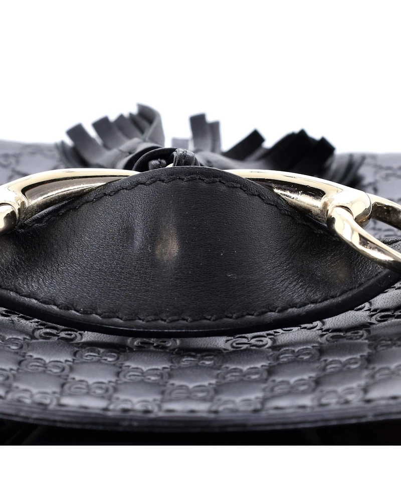 Pre-Owned Gucci Medium Emily Chain Flap Bag Microguccissima Leather