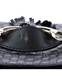 Pre-Owned Gucci Medium Emily Chain Flap Bag Microguccissima Leather