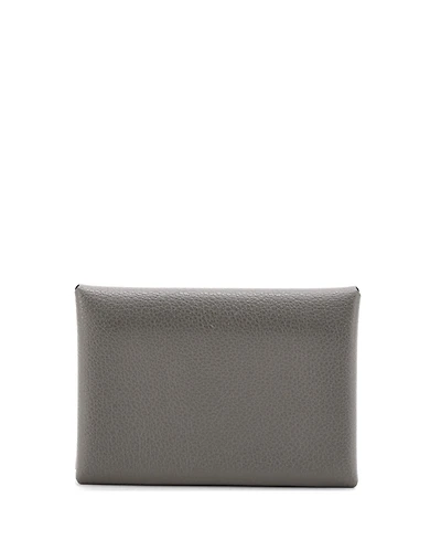 Pre-Owned HERMES Calvi Duo Card Holder Evercolor