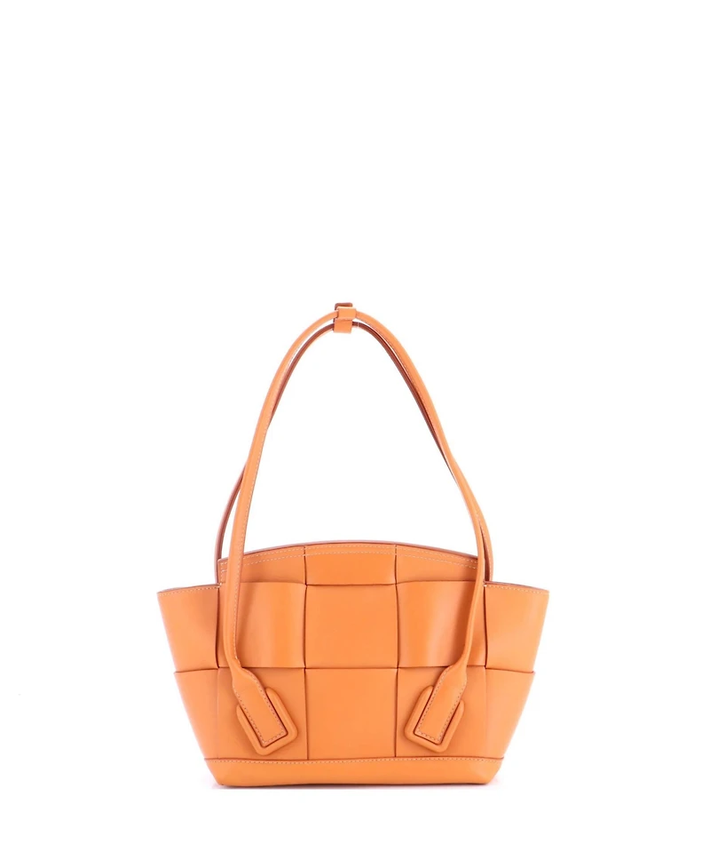 Pre-Owned Bottega Veneta Small Arco Bag Maxi Intrecciato Leather