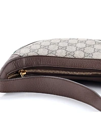Pre-Owned Gucci Mini Ophidia Half Moon Bag Gg Coated Canvas