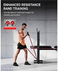 Harison 6-in-1 Weight Bench Set, 660 pound Capacity with Leg Extension and Preacher Pad (Hrm-G30813