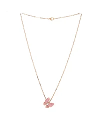 Pre-Owned Van Cleef & Arpels Two Butterfly Pendant Necklace