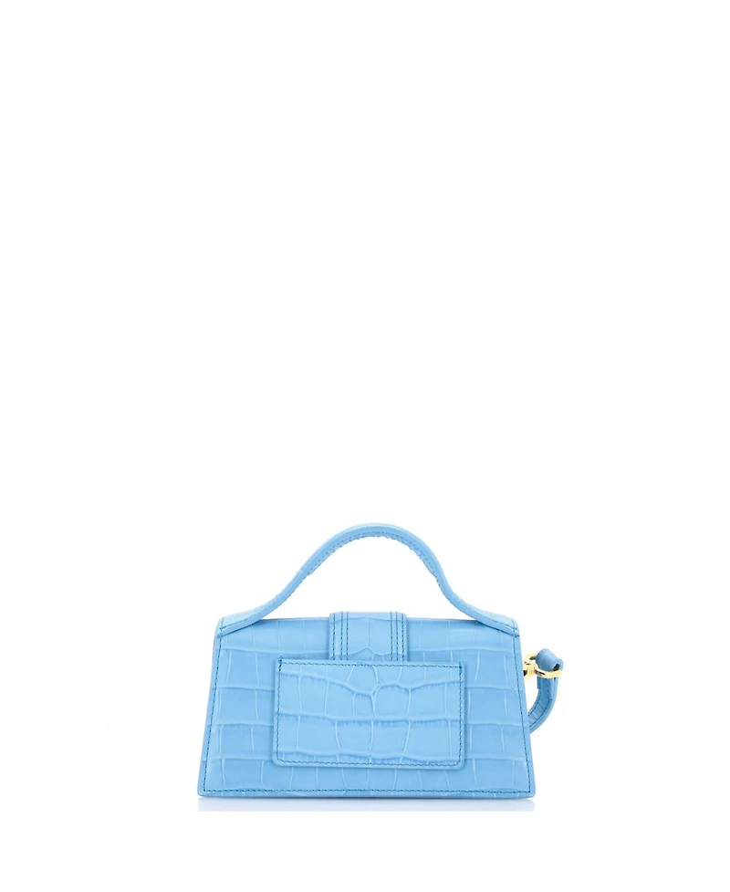 Pre-Owned Jacquemus Mini Le Bambino Top Handle Flap Bag Embossed Leather