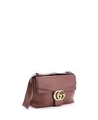 Pre-Owned Gucci Small Gg Marmont Shoulder Bag Leather