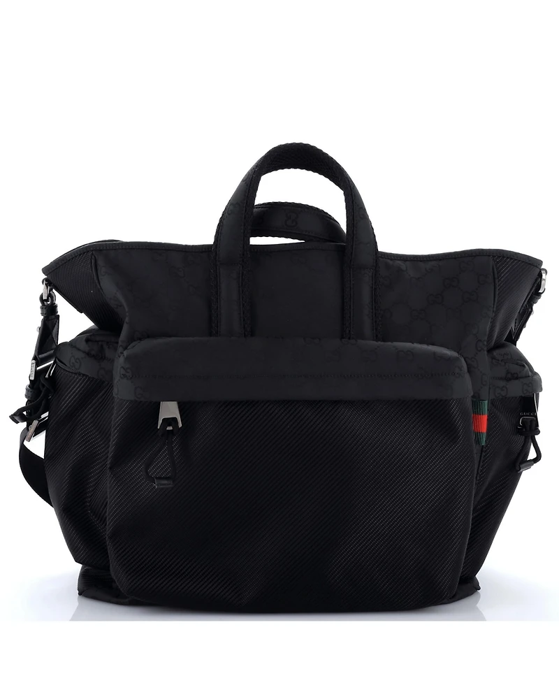 Pre-Owned Gucci Large Nexus Convertible Tote Gg Nylon
