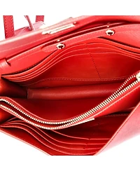 Pre-Owned Prada Small Turn Lock Wallet Crossbody Saffiano Leather