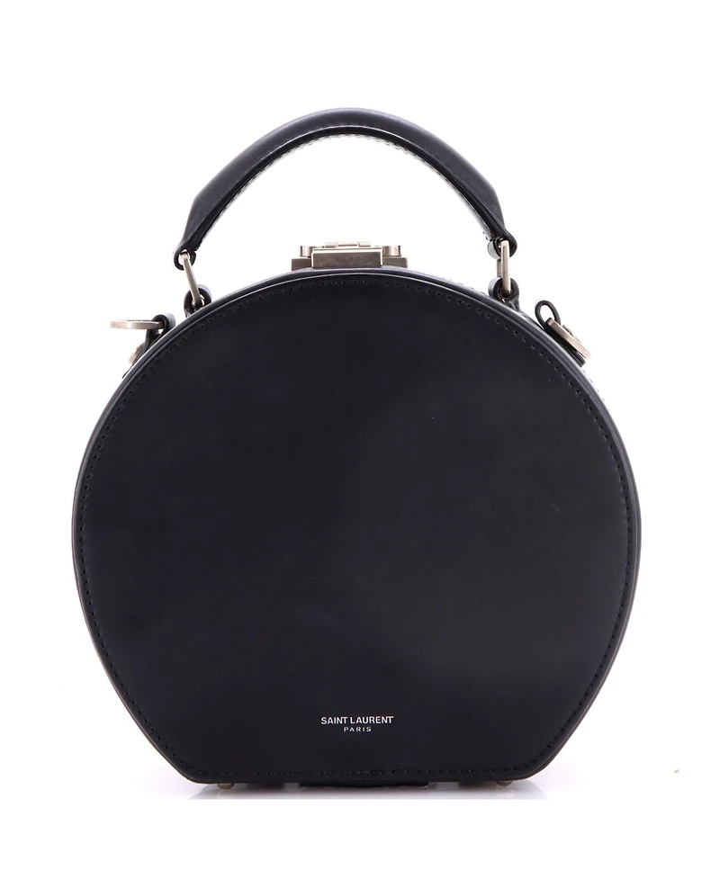 Pre-Owned Saint Laurent Small Mica Hatbox Bag Leather