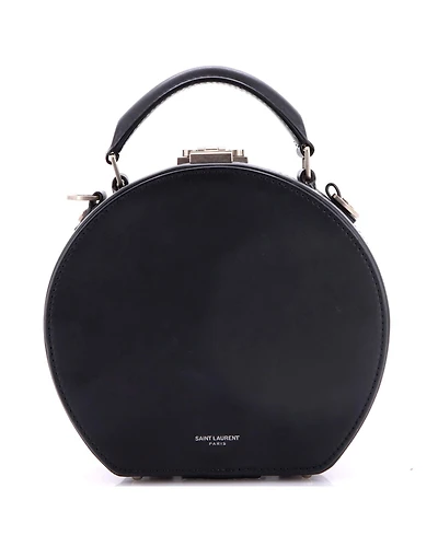 Pre-Owned Saint Laurent Small Mica Hatbox Bag Leather