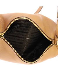 Pre-Owned Prada Zip Buckle Pouch Shoulder Bag Leather