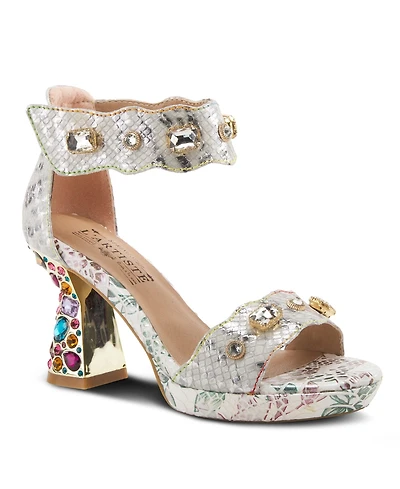 L'Artiste Women's Spring Step Jewell Closed Back Sandal with Buckle