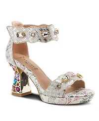 L'Artiste Women's Spring Step Jewell Closed Back Sandal with Buckle