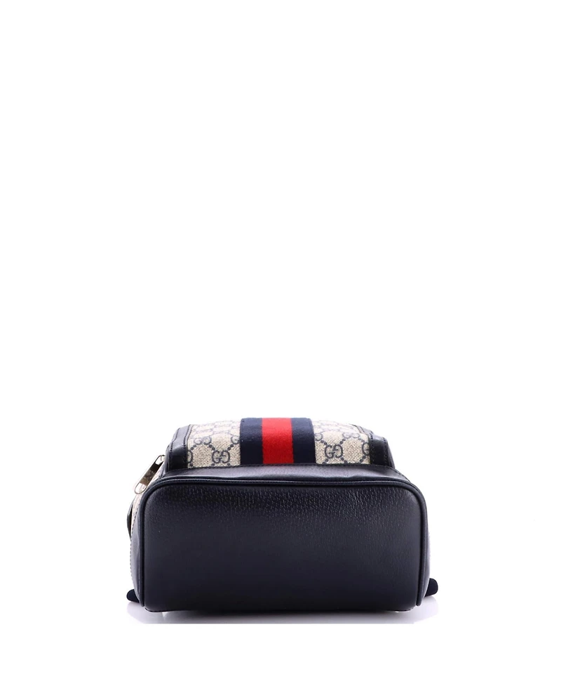 Pre-Owned Gucci Small Ophidia Backpack Gg Coated Canvas and Leather