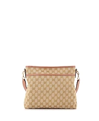 Pre-Owned Gucci Medium Flat Messenger Bag Gg Canvas