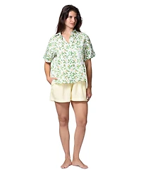 Hue Women's Cotton Voile Short-Sleeve Pajama Top