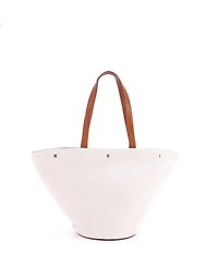 Pre-Owned Saint Laurent Rive Gauche Trapezoid Tote Canvas