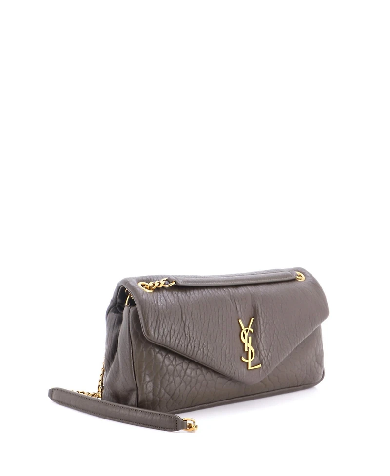 Pre-Owned Saint Laurent Medium Calypso Flap Bag Leather