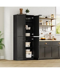gaomon Freestanding 70" Tall Kitchen Pantry Cabinet, Storage Cabinet for Bathroom, Dining Room, Living Room