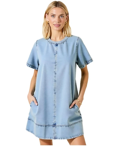 Modenaire Women's Denim Mini Dress