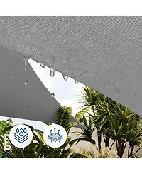 gaomon 16'X16'X16' Triangle Sun Shade Sail Shade Cloth, Sunshade for Patio, Backyard, Deck, Garden, Sand