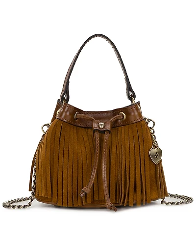 Patricia Nash Elisa Suede Drawstring Mini Crossbody Handbag