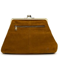 Patricia Nash Vivienne Suede Medium Kiss-Lock Frame Fringe Handbag