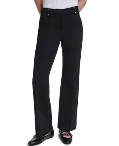 Karl Lagerfeld Paris Womens Ponte Mid Rise Pants
