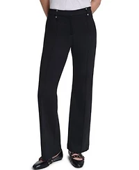 Karl Lagerfeld Paris Womens Ponte Mid Rise Pants