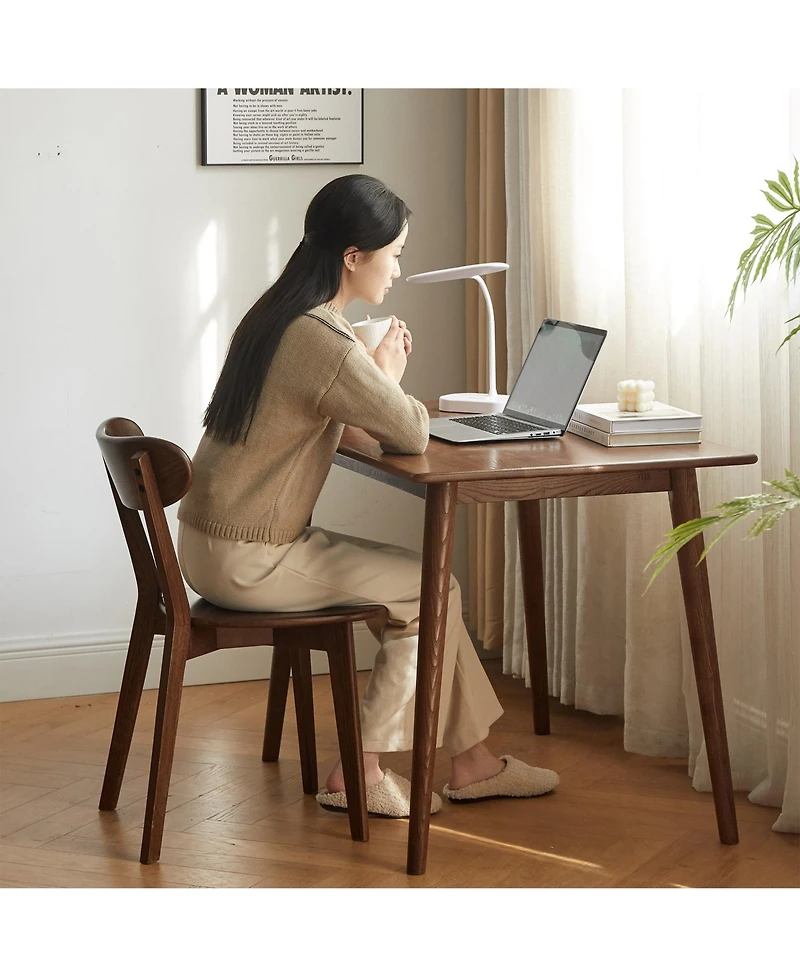 sumyeg Solid Oak Dining Chair with Fas Grade Wood Frame for Dining Room and Living Room