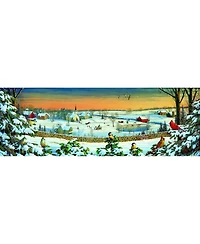 SunsOut Winter Panorama 500 piece Jigsaw Puzzle for Adults Christmas