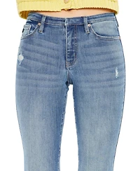 KanCan Women's Jennie Mid Rise Wide-Leg Jeans