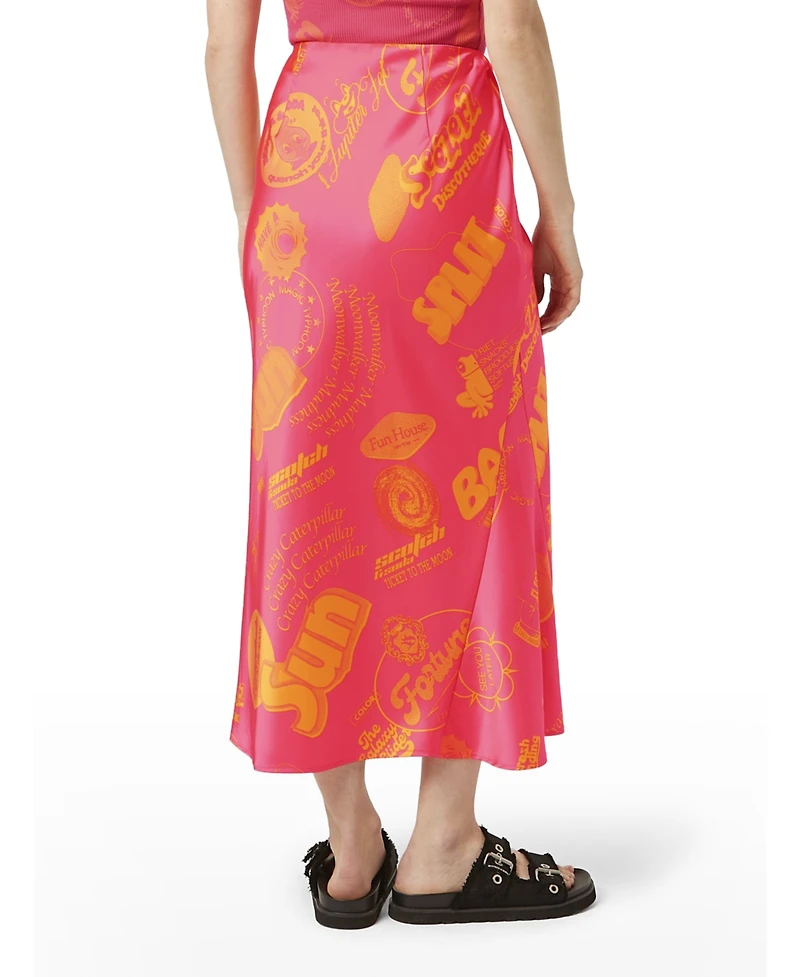 Scotch & Soda Women's Satin Midi Skirt