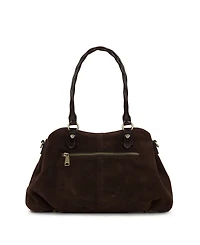 Patricia Nash Johanne Suede Zipper Medium Satchel Handbag