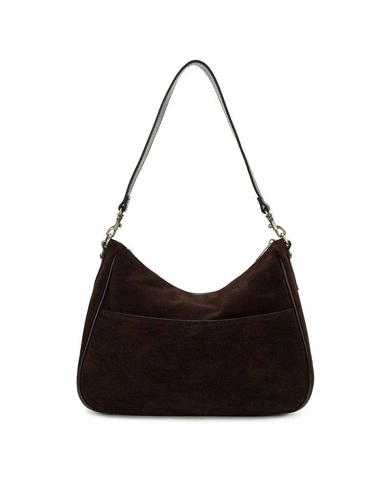 Patricia Nash Athani Suede Large Shoulder Handbag
