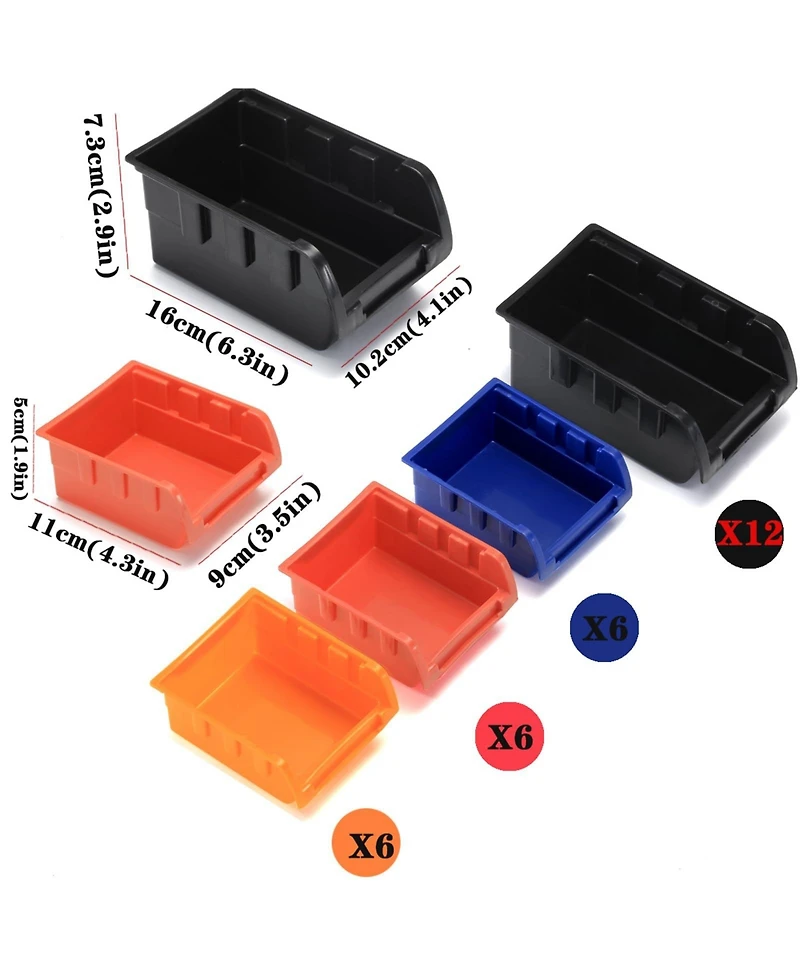 Xdovet Wall Mounted Storage Rack Bin Organizer Tool Holder
