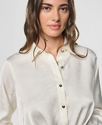 Dkny Women's Long-Sleeve Twist-Front Blouse