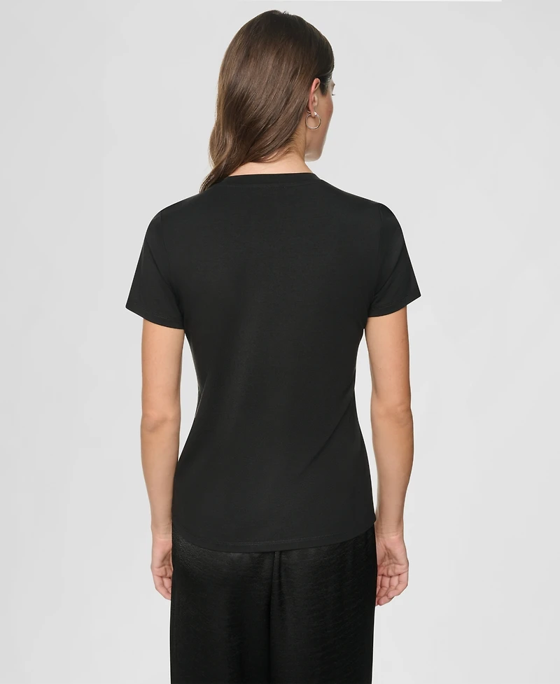 Dkny Women's Midtown Dog Walker Graphic Short-Sleeve T-Shirt