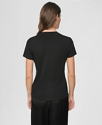Dkny Women's Midtown Dog Walker Graphic Short-Sleeve T-Shirt