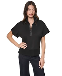 Dkny Women's Half-Zip Collar Jacket