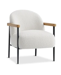 homfan Mid-Century Modern Accent Chair with S-Spring Cushion and Adjustable Feet