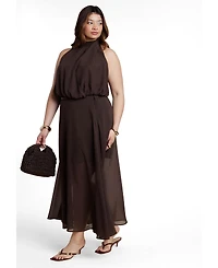 Eloquii Plus High Neck Bubble Women's Top