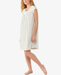 Eileen West Women's Cap-Sleeve Jersey Knit Short Nightgown