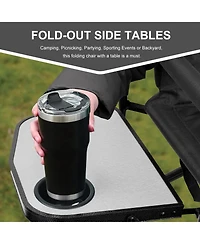 Aofar Camping Directors Folding Chair Heavy Duty 450lbs