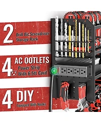 Xdovet Power Tool Organizer Wall Mount Charging Station Metal Drill Holder
