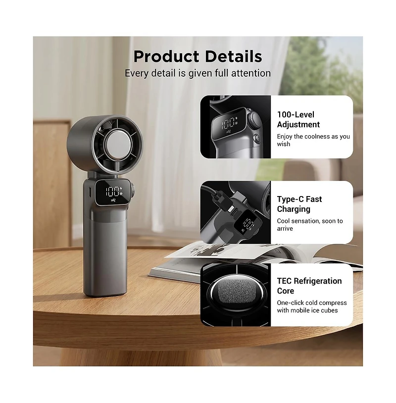 Cowin Portable Handheld Turbine Fan