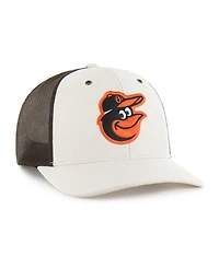 Carhartt x '47 Men's Natural/Brown Baltimore Orioles Undyed Trucker Adjustable Hat