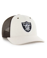 Carhartt x '47 Men's Natural/Brown Las Vegas Raiders Undyed Trucker Adjustable Hat